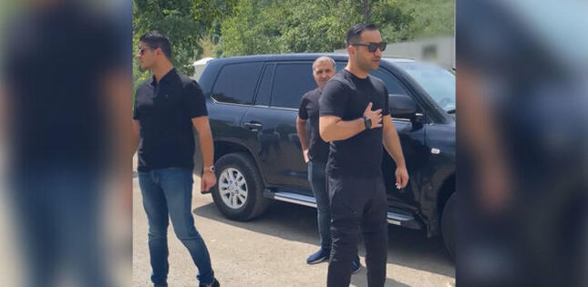 Qazimiz Şuşada atasının şəhid olduğu məkanı ziyarət edib -VİDEO
