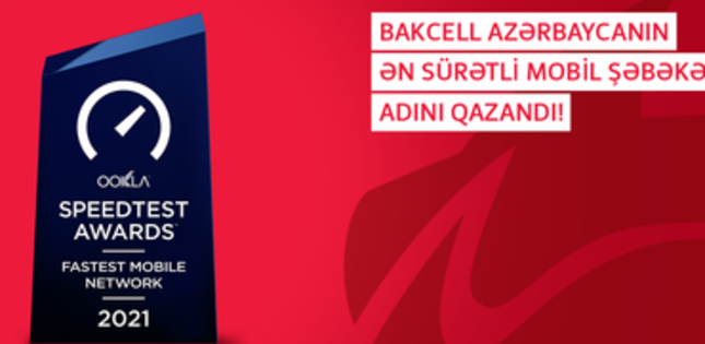 Bakcell Azərbaycanın ən sürətli mobil şəbəkəsi elan olundu