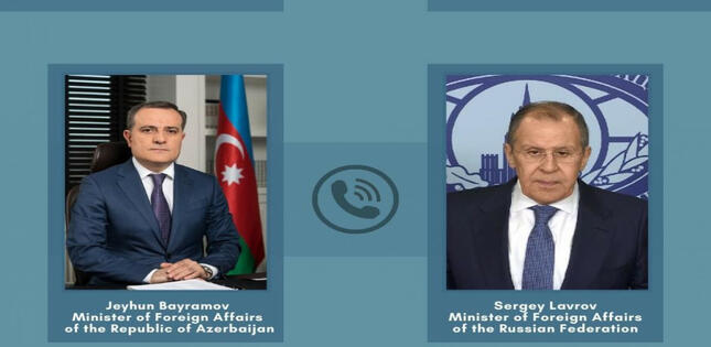 Ceyhun Bayramov və Lavrov üçtərəfli bəyanatların icrasını müzakirə ediblər