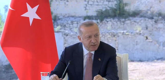 Ərdoğan Rusiyanın Türk Dövlətləri Təşkilatının varlığından narahatlığına dair məsələyə münasibət bildirib