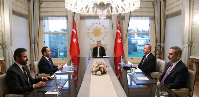 Ərdoğan Qətər XİN başçısını qəbul edib