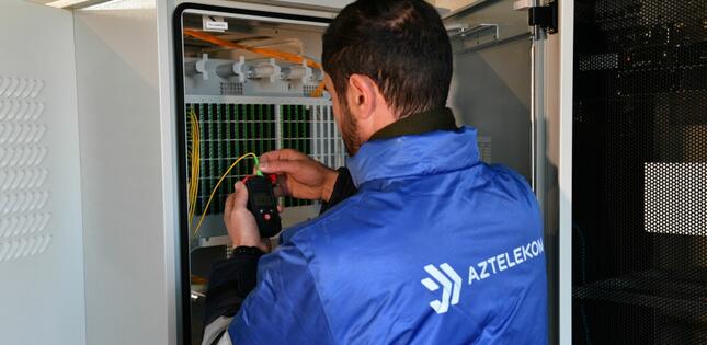 “Aztelekom” Slavyanka kəndini GPON texnologiyası ilə yüksəksürətli internetlə təmin etməyə başlayıb