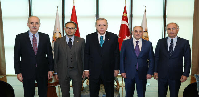 Ərdoğan YAP nümayəndə heyətini qəbul edib