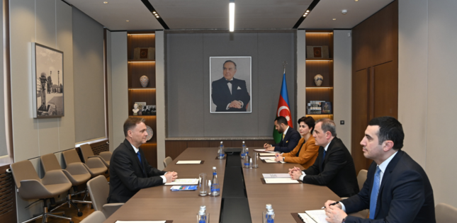 Ceyhun Bayramov Avropa Şurası Bakı ofisinin rəhbəri ilə görüşüb