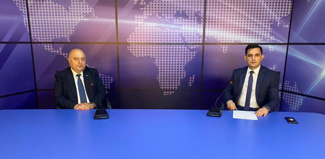 Prezident İlham Əliyevin fəaliyyətinin 20 illiyi AXC TV - də müzakirə olunur <span class=