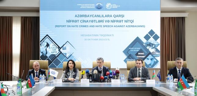 “Azərbaycanlılara qarşı nifrət cinayətləri və nifrət nitqi” hesabatının təqdimatı ilə bağlı konfrans təşkil olunub
