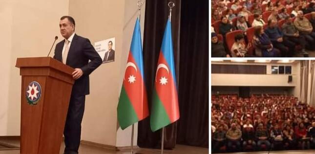Qüdrət Həsənquliyev Şamaxıda seçicilərlə görüşüb