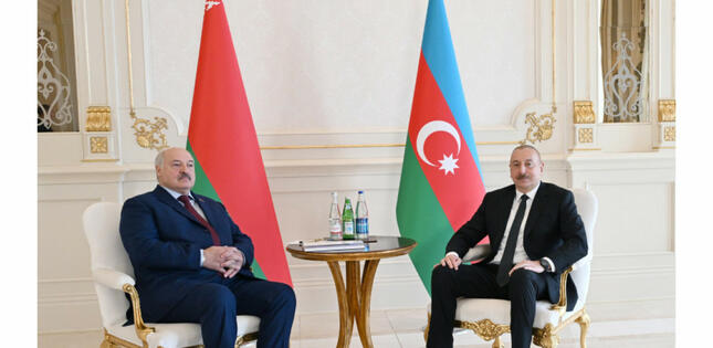 Azərbaycan və Belarus prezidentlərinin təkbətək görüşü başlayıb